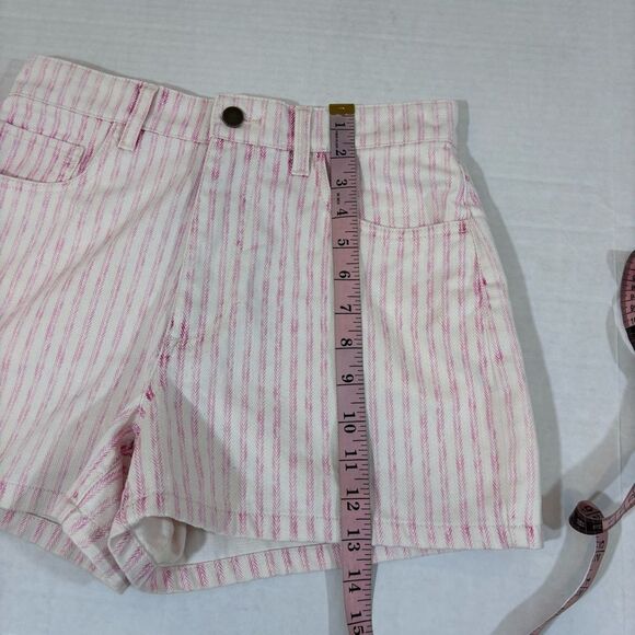 Fahrety Topsail Denim Short Pink Railroad Stripe size 26 - Picture 12 of 14